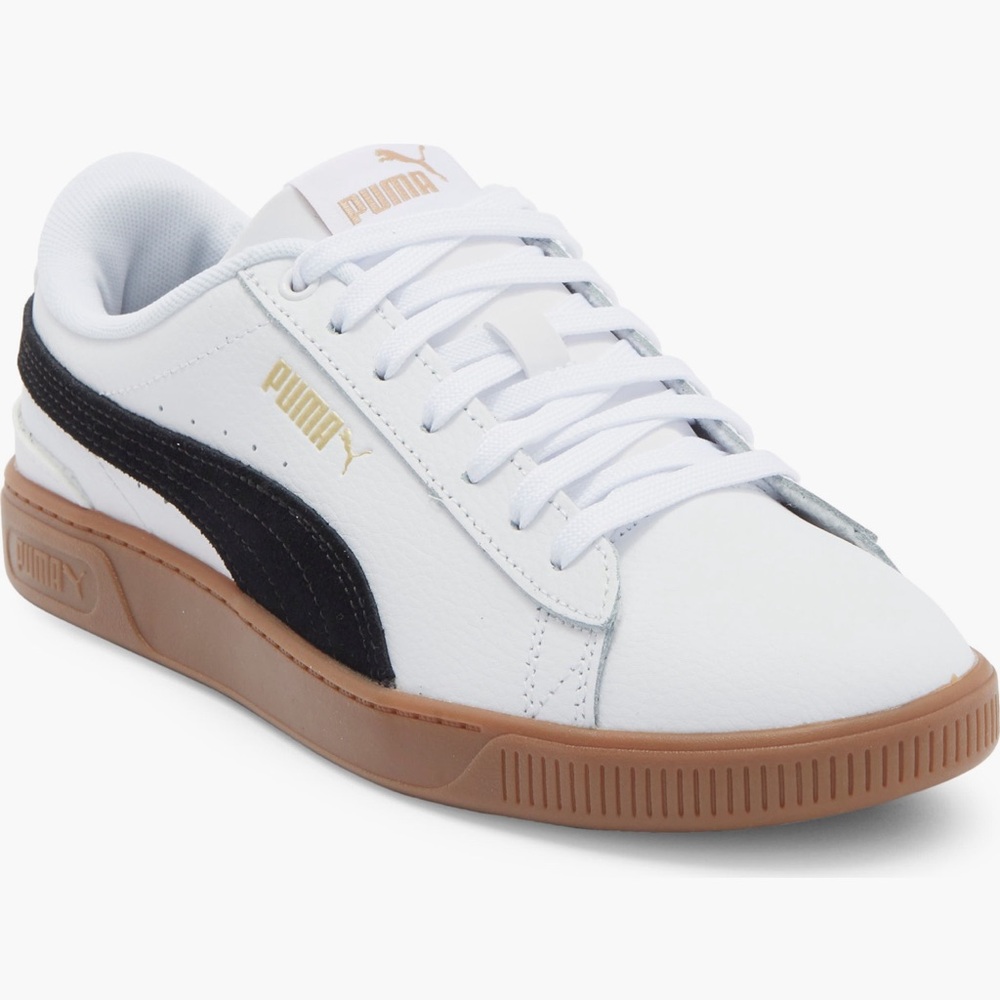 Puma Vikky Platform White Black Gum Women's Sneaker - Picture 3 of 10